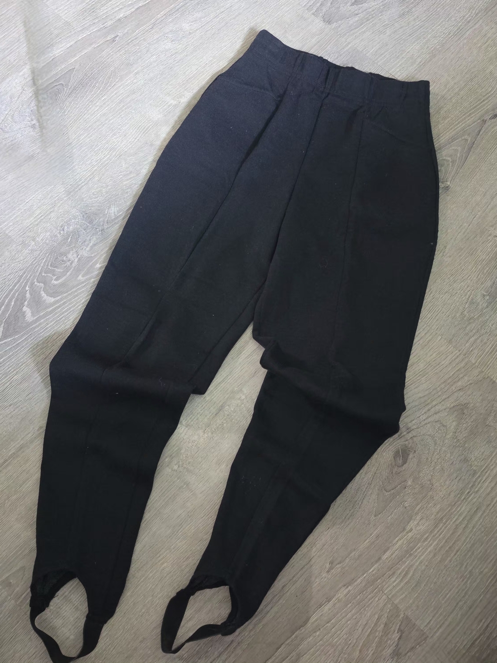 Vintage Casual Corner Black Stirrup Pants High Waisted Made in USA Small / M